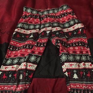 Christmas decorated leggings